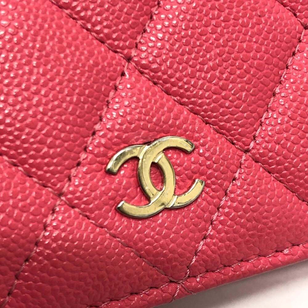 CHANEL Authentic Pink Caviar Leather Wallet - Picture 7 of 13